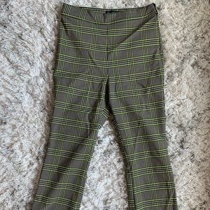 High-rise flare gingham pants!!